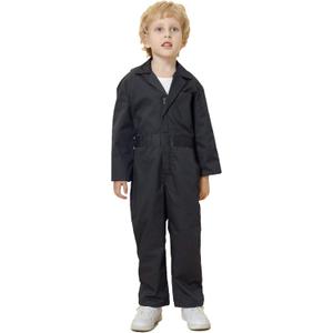 TOPTIE Kid's Coverall for Boys Mechanic Christmas Halloween Suit Costume Toddler Flightsuit-Black-9/10Y