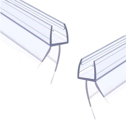 2 Pack Glass Door Silicone Seal Strip 36 Inch Shower Door Bottom Seal Sweep-Suitable for 1/4 Inch Glass-Stop Shower Leaks Frameless Shower Door Seal Strip