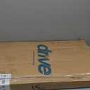 Drive Medical 13067 Non Tilt Top Overbed Table with Wheels and Secure Height Adjustment,Tray Table for Hospital or Home Use, Bedside Rolling Overbed Table, Silver Vein