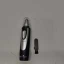Ear and Nose Hair Trimmer Clipper - 2026 Professional Painless Eyebrow & Facial Hair Trimmer for Men Women,Battery-Operated Trimmer with IPX7 Waterproof,Dual Edge Blades for Easy Cleansing Black
