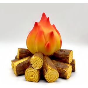 Gnurhok Fake Campfire Night Light, 3D LED Fake Fire Pit Firewood Lamp, Small Electric Faux Fireplace Logs Night Lights, Halloween Christmas Festival Party Decorations for Bar Home Garden Yard