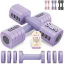 Rendpas Adjustable Dumbbell Set of 2, 10lb & 22lb Pairs (5lb/ 11lb Each)