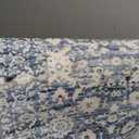 3x10 Washable Runner Rug for Kitchen, Blue Soft Classic Runner with Non-Slip, Non-Shedding Distressed Floral Rug for Hallways Entryway Bedroom Bathroom Laundry Indoor