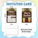 Pool Party Birthday Invitation Cards, Hawaiian Luau Fill-In Invites Card For Birthday Party, Tropical Invitations For Kids Family, Summer Parties Decorations Supplies, 20 Cards With Envelopes -01