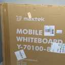 maxtek Mobile Dry Erase Board 40x28 inches Magnetic Portable Whiteboard Stand Easel White Board Flipchart Easel Board with 25 Sheets Paper Pad for School Supplies