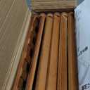 Comeon Bamboo Shoe Rack, Foldable Vertical Shoe Rack for Front Door Entrance Narrow Shoe Organizer Small Shoe Shelf for Entryway Shoe Storage Closet Multi-Tier (Brown Colors,6 Layers)