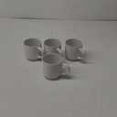 famiware Coffee Mugs for 4, 13 oz Mug Set, Dringking Cup with Handle for Coffee, Tea, Cocoa, Milk, Milkyway serise, White