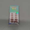 BTArtbox Press On Nails Short - Taro Nude Squoval Fall Press On Nails with Glue for Women, Opaque Soft Gel Glue On Nails in 15 Sizes - 30 Stick On Nails Kit, Clay Kiss