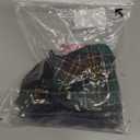 Avidlove Lingerie Set for Women Sexy Lace Two Piece Lingerie Outfits with Tie Top and Mini Pleated Skirt Set (Black & Green Plaid)