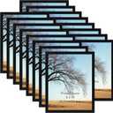 Giftgarden 8x10 Picture Frame Black Set of 16, Lightweight 8 by 10 Photo Frames Bulk for Gallery, Office, Living Room Wall Hanging and Tabletop Display