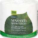 Seventh Generation 137038 100 Percent Recycled Jumbo Roll Bathroom Tissue, 2-Ply, White, 500-Roll, 60-Carton