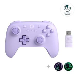 8Bitdo Ultimate 2C Hall Effect Joysticks and Hall Triggers Wireless Controller for Windows PC and Android, with Remappable L4/R4 Bumpers, Turbo function & Rumble vibration (Purple)