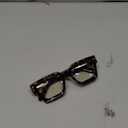 VISOONE Blue Light Blocking Glasses with TR90 Rectangle Frame and Chic Preppy Look for Women Men RIVER