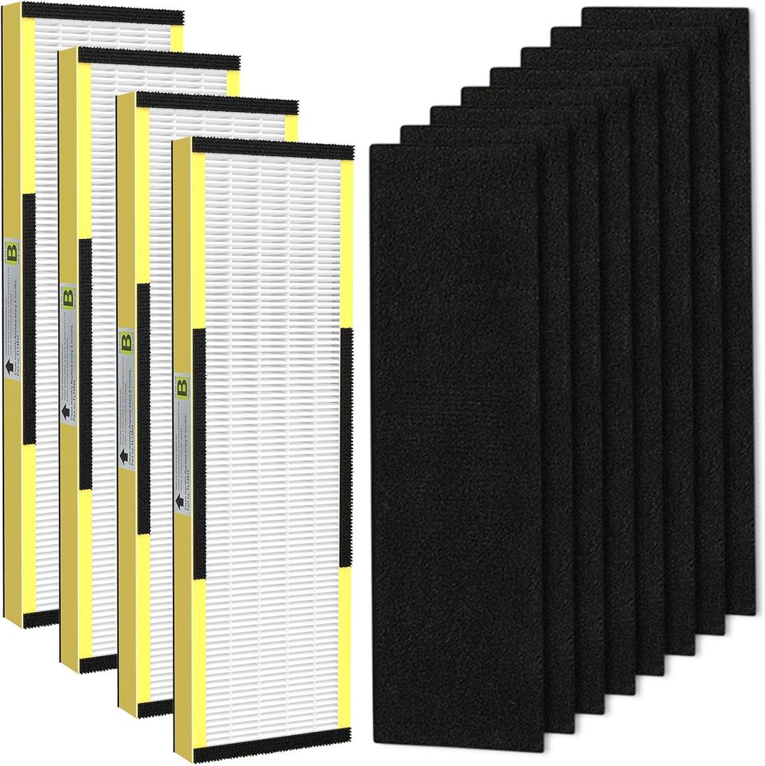 FLT4825 True HEPA Filter B Replacement with Activated Carbon Pre-Filters Compatible with Guardian Air Purifier AC4825 AC4300 AC4800 AC4900 AC4850