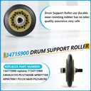 Dryer Repair Kit Compatible with electrolux and frigidaire Includes 137315300 Dryer Belt(1pc), 134715900 Drum Support Wheel(4pcs) and 134793500 Idler Pulley(1pc), 131601000 spring idler (1pc)