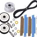 BlueStars 12001541 303373 Dryer Roller Kit, 306508 Drum Bearing Kit, WP6-3700340 Idler Pulley & WP33002535 Drum Belt Fit for Crosley Jenn-Air Maytag Neptune 3000 Series MDE6000AYW MDE5500AYW