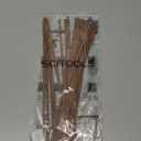 Metal Zip Ties Brown 11.8in Stainless Steel Zip Ties Heavy Duty, 270LBS Tensile Strength, Wire Multifunctional Locking Exhaust Wrap Flexible Durable 30 PCS