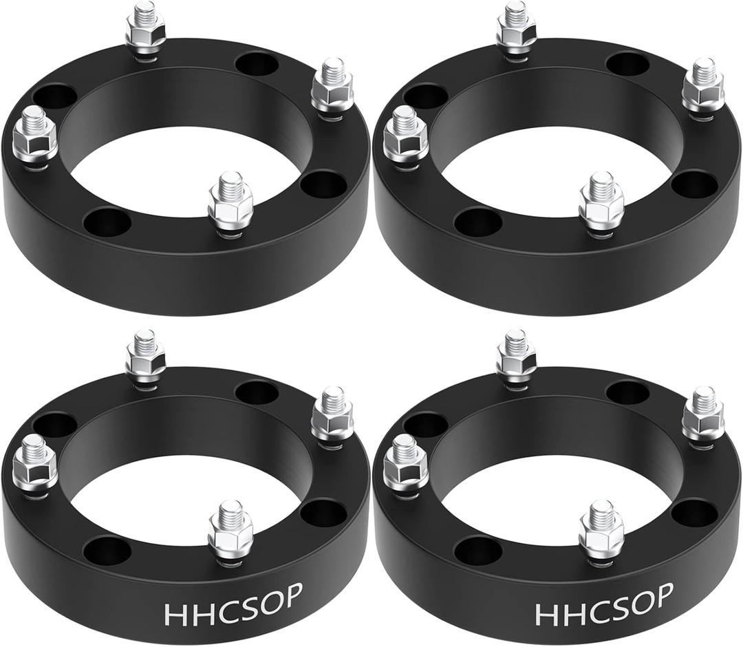 HHCSOP 4x156 Wheel Spacers 1.5 inch, 4PCS ATV Wheel Adapters with M12x1.5 Studs & 131mm Bore for Polaris Ranger RZR 900 XP 1000 Polaris RZR