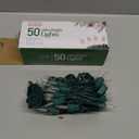 PREXTEX 50 Count Clear Christmas Tree Lights - 10 ft Warm White String Lights with Green Wire - Indoor and Outdoor Mini Light for Christmas, Holiday Decorations, Trees, Fences, Patios and More