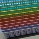 Set of 12 Pastel Turn in Trays for Teachers Stackable Classroom Paper Letter Trays Plastic Classroom Desk Letter Organizer Tray Storage Baskets for Library, Drawers, Office, Home