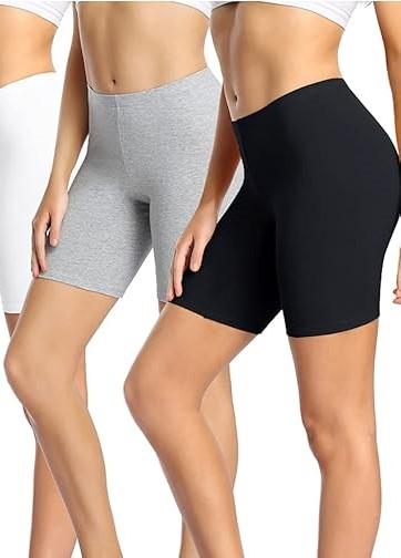 wirarpa Women's Cotton Boy Shorts Underwear Anti Chafing Soft Biker Short Plus Boy Shorts Panties 2 Pack (Large)