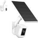 2-in-1 Pole and Wall Mount for Cameras and Solar Panels, Wall Mount Compatible for Ring, Blink, Eufy, Arlo, Wyze, etc Solar Panel and Cam, Universal 1/4 Inch Screw, Adjustable Angle