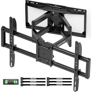 monTEK Heavy Duty TV Wall Mount for 37-90 inch TV up to 165lbs, 4X Load Tested, Full Motion with Dual Articulating Arms, Tool-Free Tilt, Swivel & Extend, VESA 200x100 to 600x400, Fits 12“/16" Studs