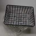 Wire Kitchen Storage Basket 3 Packs,Perfect Pantry Organization Accessories Baskets,Laundry Basket,Countertop Organization,Suitable for Kitchen,Bathroom,Bedroom,Tabletop,Stackable,Black