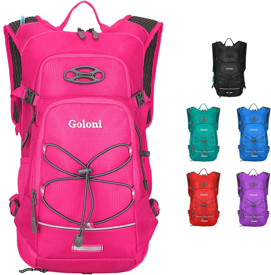 Hydration Backpack,Lightweight Hiking Backpack with 2L Water Bladder,Water Backpack for Biking, Running, Festival