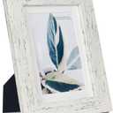Rustic White 5x7 Picture Frame set of 3,Display 5x7 without Mat or 4x6 with Mat