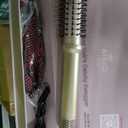 1.5 Inch Auto Rotating Curling Brush, Spinning Heated Thermal Round Brush Volumizer, 3 in 1 Ionic Hair Brush Styler for Long Medium Hair, 3 Temp Settings, 30S Fast Heat-Up, Dual Voltage