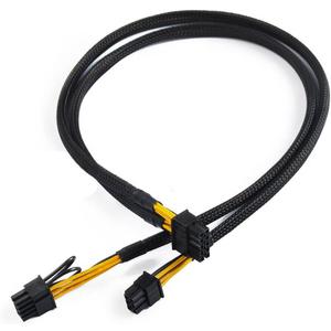 AKUYAO 10PIN to Dual 8PIN(6+2) Power Supply Adapter Cable for HP DL380 G8 G9 and GPU 50CM