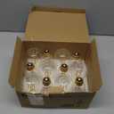 Vintage LED Edison Bulbs, 8W Equivalent 100W, 1400LM ST64 Antique LED Light Bulbs, Filament Bulbs with 90+ CRI, Warm White 2700K, E26 Medium Base, Clear Glass, Non-Dimmable, 12-Pack