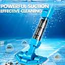 4-in-1 Handheld Pool Vacuum Cordless, 4000mAh Rechargeable Hot Tub Vacuum Spa with Telescopic Pole, Above Ground Pool Vacuum Cleaner, Suction Improved 30% Spa Wand Deep Cleaning for Debris