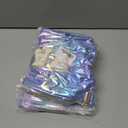 3 x Hiroyuki Iridescent Makeup Bag, 14 inches Cosmetic Bag, Large Capacity Travel Pouch (Face, blue)