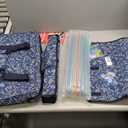 American Mahjong Set with Blue Carrying Bag, 166 White Tiles, 4 All-in-One Rack/Pushers, Mahjong Tiles Set (Ma Jong, Mah-Jongg, Majiang)