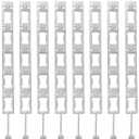 No Wrap Straps for Easy Christmas Light Decorating - Holiday Lighting Mounting Clip Alternative - 10 Pack