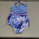 BFUSTYLE Girls One Piece Swimsuit Cute Striped Bathing Suit Hawaii Swimwear 4-13 Years