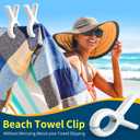 Senbowe 12 Pack Beach Towel Clips,Pool Chair Clips,Heavy Duty Plastic Clothes Pins,Quilt Drying Clips,Windproof Clothes Clips,Keep Your Towel,Clothes,Blankets to Dry on Clothesline and Hanging Rack (Blue, Green, Pink (3.7 Inch))
