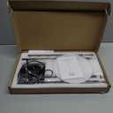 EDISHINE LED Corner Floor Lamp, 57.5" Minimalist Dimmable Sleek Light, Adjustable Height, Standing Tall Floor Lamps for Living Room, Bedroom, Office, 3000K Warm White Light, Black