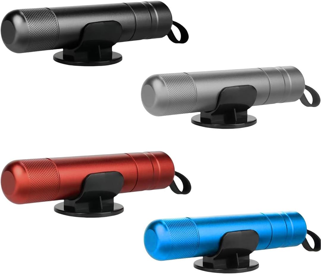 4 Pack Breeker Glass Breaker, 2-in-1 Car Window Breaker and Seatbelt Cutter, Car Emergency Escape Tool Under Water and Land, Car Safety Hammer Window Glass Breaker