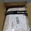 5x7 Area Rugs Beige Low Pile Indoor Washable Trendy Faded Style Rugs for Bedroom Living Room Dining Room Foldable Non-Slip Thin Print Home Office Mat