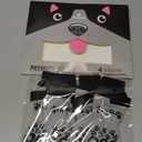 Anti Slip Dog Socks to Prevent Licking Paws Double Side Paw Covers Dogs Grip Sock for Hardwood Floors, No Twist Dog Booties Grippy Socks for Senior Dogs, Light Grey and Black, L