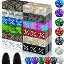  MTG Dice Set with Life Counters, Keyword Ability Tokens, Shield & Spindown 12 Colors for Magic: The Gathering, TCG, Cards Gaming Accessories