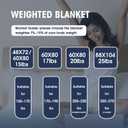 yescool Weighted Blanket for Adults (20 lbs, 60 x 80, Blue) Cooling Heavy Blanket for Sleeping Perfect for 190-210 lbs, Queen Size Breathable Blanket with Premium Glass Bead, Machine Washable