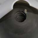 Clorox Toilet Plunger with Hideaway Holder Caddy Heavy-Duty Compact Design with Non-Skid Rubber Base for Bathroom Convenient Storage Toilet Unclogger, 6.5x19.5-Inch, White