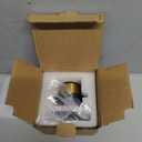 Black Bathtub Drain Tip Toe Tub Conversion Kit Assembly,Wellup Tub Drain Trim Kit with Two Hole Overflow Faceplate,Matte Black