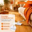 Hands Free Flat Mops for Floor Cleaning Flat Mop One Button Cloth Clam