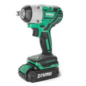KIMO Cordless Impact Wrench 1/2'' Impact Gun-Bare Tool,  Battery & Charger