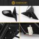 Dasbecan Right Passenger Side Mirror Compatible With 2016-2018 Kia Optima Rearview Mirror with Signal Light/Power Glass/Manual Folding/Black Paint Replaces# KI1321200 87620-D5000 (5pin)